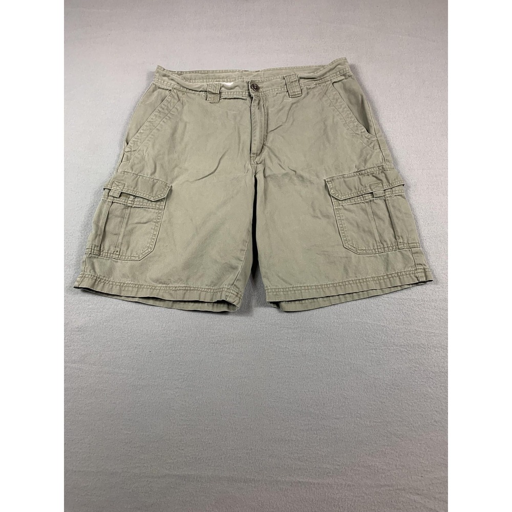 Columbia Cargo Shorts Mens 36 Khaki Utility Outdoor 100% Cotton Hiking Pockets